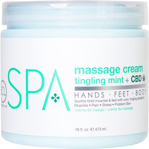 BCL SPA Massage Cream 473ml CBD