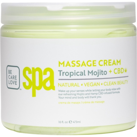BCL SPA Massage Cream 473ml Tropical Mojito + CBD