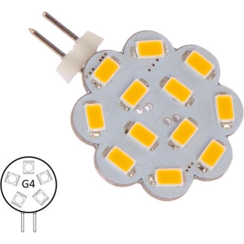 NauticLED G4 Premium 2700K 9 Led lichthoek gericht 120 graden