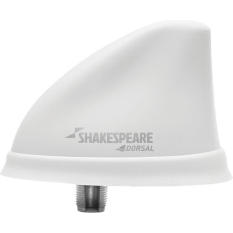 Shakespeare Dorsal VHF Antenne haaienvin wit