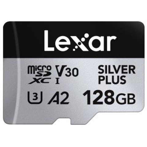Lexar MicroSDXC Silver Plus UHS-I 128GB V30 205Mbs