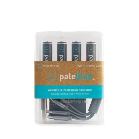 PALEBLUE Pale Blue 4x AAA Li-Ion Rechargeable Battery USB-C 600mAh