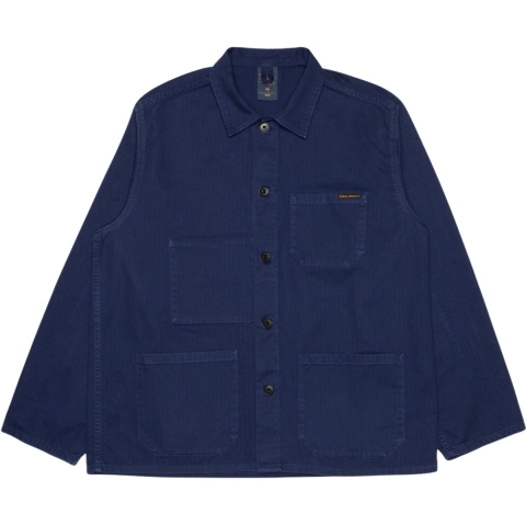 Vrouwenoverhemd Nudie Jeans Buddy Chore Herringbone