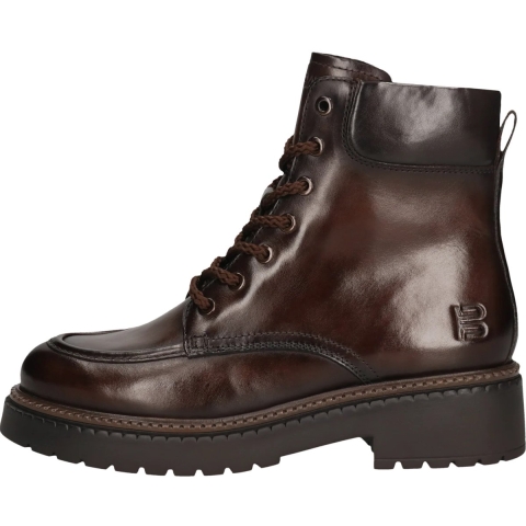 Dames leren lace-up enkellaarzen met subtiele stiksels en rits TT.Bagatt