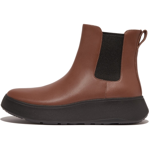 FitFlop F-MODE FLATFORM Dames Chelsea Boots Rijk Bruin