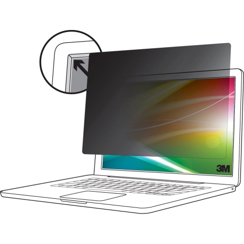 3M BP156W9B schermfilter Randloze privacyfilter voor schermen 39,6 cm (15.6 )