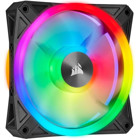 Corsair iCUE QL140 RGB PWM Dual Fan Kit with Lighting Node CORE