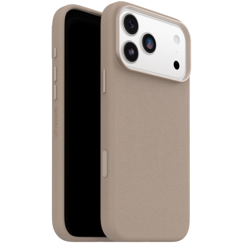 Otterbox Symmetry iPhone 17 Pro Max Back Cover met MagSafe Magneet Leer Grijs