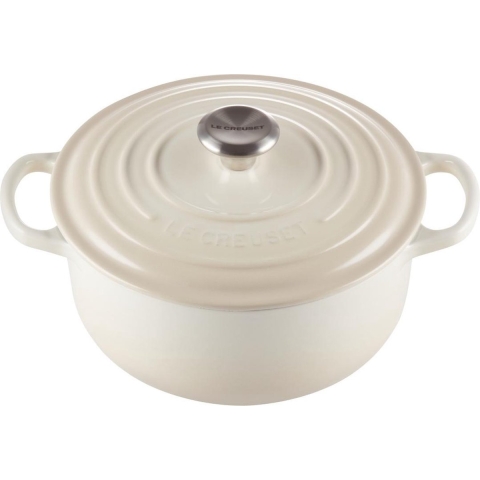 Le Creuset Braadpan Signature 'Meringue' Ø22cm / 3.3L
