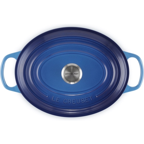Le Creuset Braadpan Ovaal Signature 'Azure' Ø27cm / 4.1L