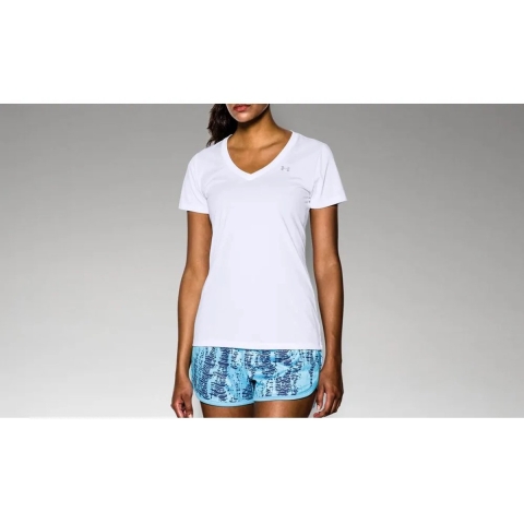 Dames-T-shirt met v-hals Under Armour Tech™
