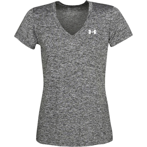 Dames-T-shirt met v-hals Under Armour Twist Tech™