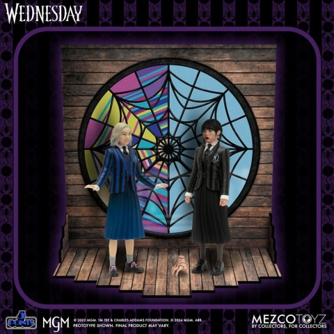 Beeldje Mezco Toyz Wednesday & Enid