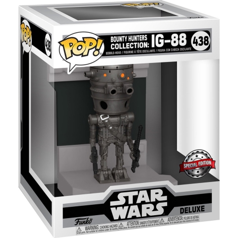 Beeldje Funko Pop Deluxe Star Wars Bounty Hunters IG-88 Exclusive
