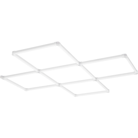 VEVOR LED Garage Light, 5 vierkante, koelwitte plafondlamp voor werkplaats, 22.000 lm, 6500 K, superheldere doe-het-zelf garageverlichting voor kelder, magazijn en autosalon