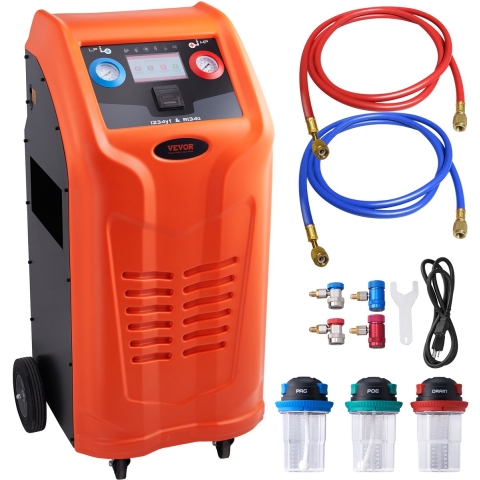 VEVOR Koelmiddelterugwinningsunit, 1000W Koelmiddelterugwinningsmachine 220-240V, 0,7 lbs/min Koelmiddelpompstation Terugwinningsmachine
