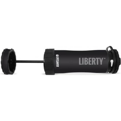 LifeSaver Liberty™ waterfles met filter, zwart