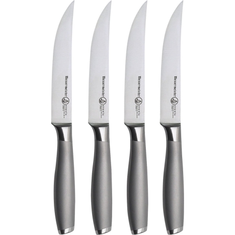 Messermeister Avanta L9684-5-4S, 4-delige steakmessenset, zilver