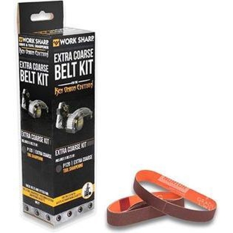 Work Sharp Knife & Tool Sharpener Ken Onion Edition (Mk.1 & Mk.2), Replacement Belt Kit WSSAKO81117, 5-delige slijpbandenset, P120 grit
