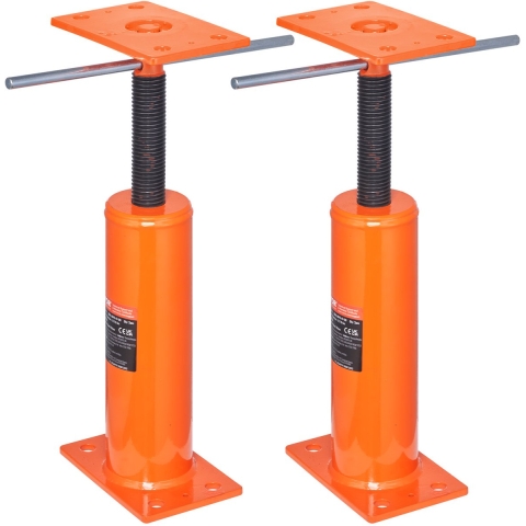 VEVOR vloerkrik voor thuisgebruik, 2-pack, hoogtebereik van 30 tot 40 cm, maximaal draagvermogen per eenheid: 40 kg, verstelbare steunbalk, kelderkrikpaal voor nivellering, telescopische stalen krik voor tijdelijke ondersteuning