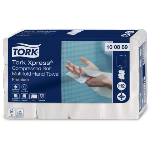 TORK 100889 Xpress Multifold Papieren handdoeken Wit 12 stuk(s)