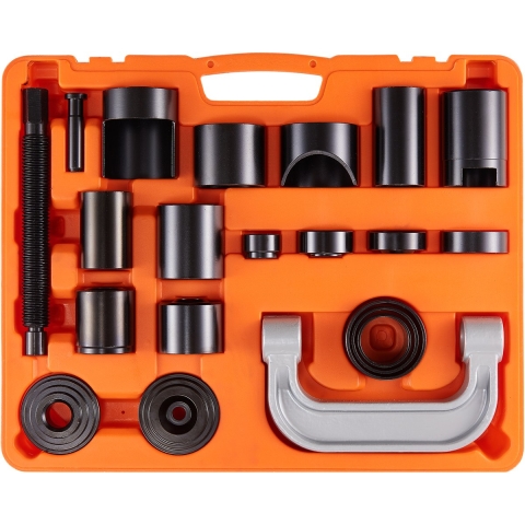 VEVOR 21-delige kogelgewrichttrekker, kogelgewricht-extractorset, 520 x 430 x 90 mm, universele kogelgewricht-uitpersset, koolstofstalen autogereedschapsset met koffer, kogelgewrichttrekker