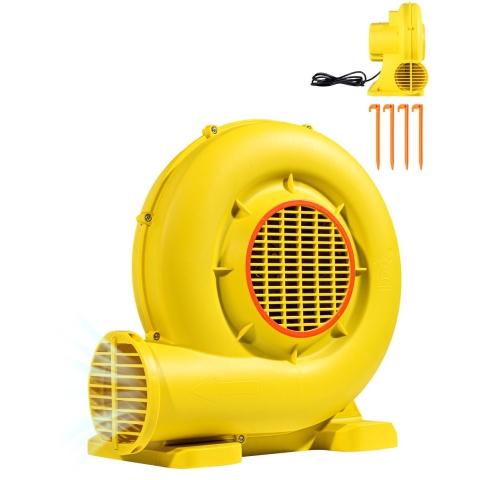VEVOR Luchtblazer, 590W & 690W, 1,0 pk luchtpomp, pomp, commerciële luchtblazer voor springkussen, 2750 tpm, continue windmachine, elektrische luchtblazer voor opblaasbaar speelgoed