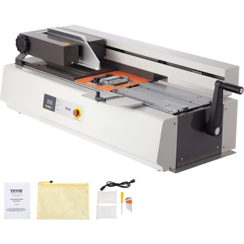 VEVOR Thermische Bindmachine, Hotmelt Bindmachine met een capaciteit van 400 vel, Thermische Boekbinder, 40 mm Binddikte, A3 (Korte Zijde)/A4/A5 Document