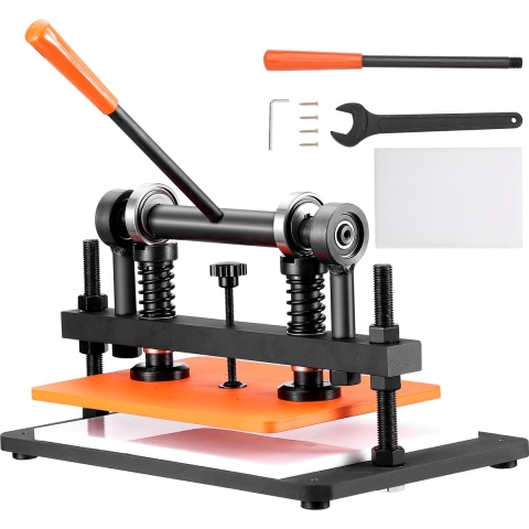 VEVOR Lederponsmachine Handmatige leersnijmachine 36 x 26 cm, Lederreliëfmachine 1,5 t Zware lederponsmachine Geschikt voor leer, PVC/EVA-schuim, niet-klevende materialen