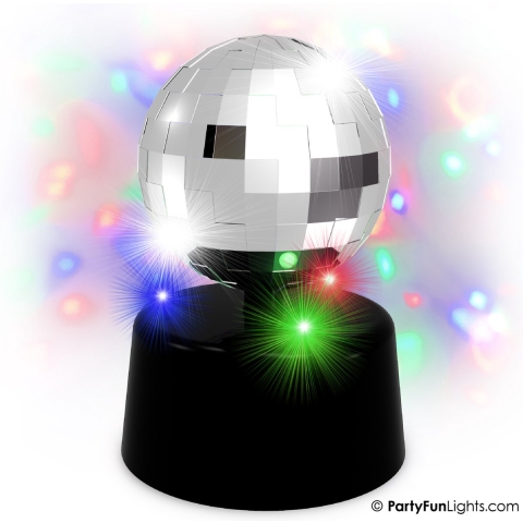 Tafellamp Mini Mirror disco LED roteren