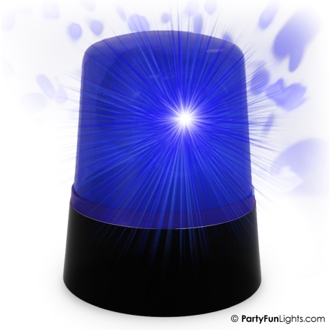 Tafellamp Mini politie licht LED blauw