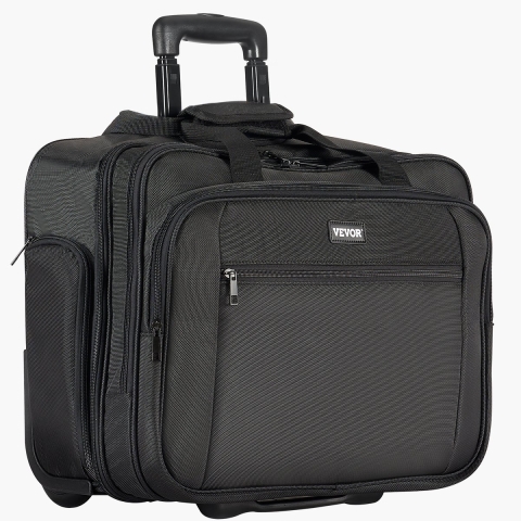 VEVOR Laptop Notebook Trolley Aktetas Notebooktas 17,3 inch / 43,9 cm Zwart
