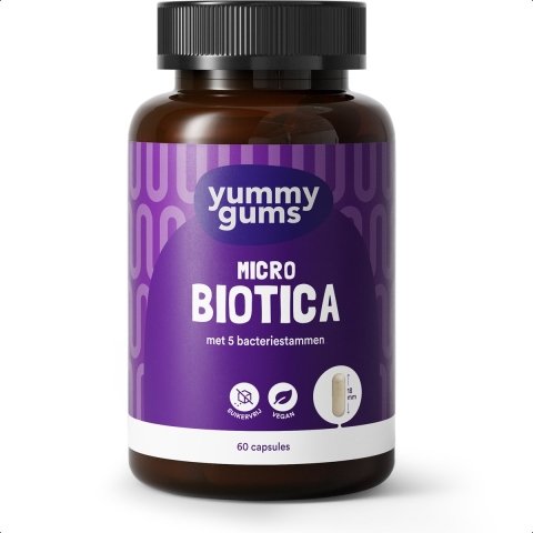 Yummygums Micro Biotica 5 Bacteriestammen en Gember 60 capsules