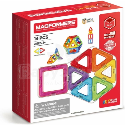 Magformers Magneetset - 14 Onderdelen - Magformers - OneSize - Magnetisch speelgoed