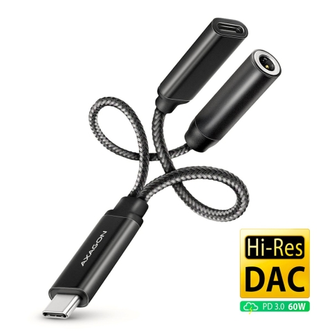 Axagon ADA-HCPD USB-C to 3.5mm jack