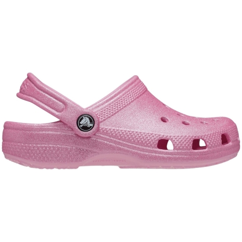 Crocs Sandalen - Classic+ Glitter Klomp K - Roze Tweed Glitter - Crocs - 33/34 - Sandalen