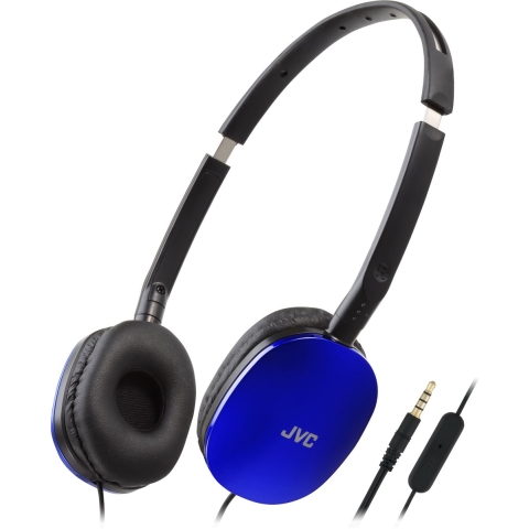 JVC HA-S160M-AU On Ear headset Kabel Stereo Blauw Vouwbaar, Headset HiFi