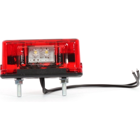 WAS Kentekenverlichting Open kabeleinden Achter 12 V/DC, 24 V/DC