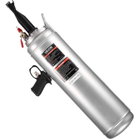 VEVOR Bandenstraalmachine 12 L Air Tire Bead Blaster Handheld Bandenpomp Tool, Verbeterde Draagbare Bandenpomp, 0,6-0,8 MPa voor Auto E-bike Camper ATV Zilver