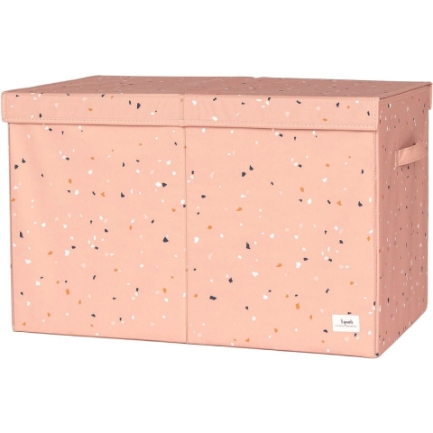 3 Sprouts Opbergbox m. Deksel - 63x38x39 cm - Terrazzo/Clay - 3 Sprouts - OneSize - Opbergen