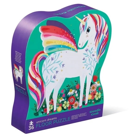 Crocodile Creek Puzzel - 36 Bakstenen - Unicorn Dromen - Crocodile Creek - OneSize - Puzzel