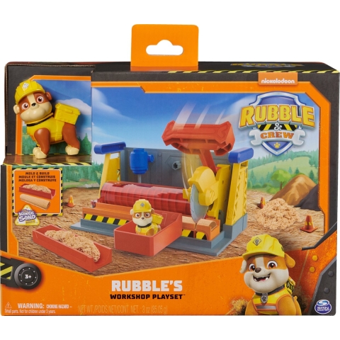 Rubble & Crew Speelgoed - Puinwerkplaats m. Kinetisch zand - Rubble & Crew - OneSize - Speelgoed