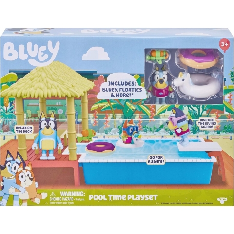 Bluey Speelset - Zwembadplezier - Bluey - OneSize - Speelgoed