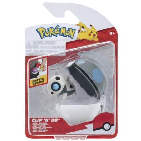 Pokémon Figuur - Clip 'N' Go - Aron m. Zware bal - Pokémon - OneSize - Speelgoedfiguur
