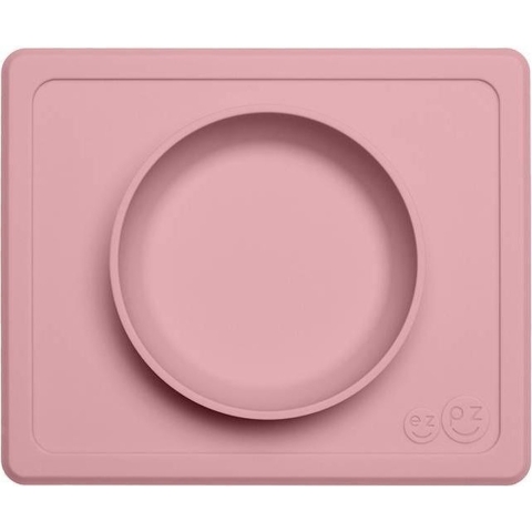 EzPz Happy Mini Bowl - Silicone - Dusty Roze - EzPz - OneSize - Borden