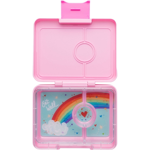 Yumbox Broodtrommel m. 3 vakjes - Bento Snack - Power Roze/Rainb - Yumbox - OneSize - Broodtrommels