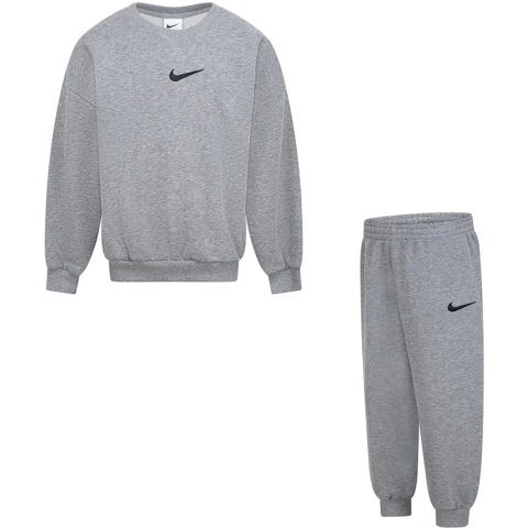 Nike Sweatset - Sweatshirt/Joggingbroek - Grey Heather - Nike - 6 mnd - Joggingpakken