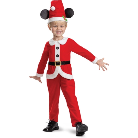 Disguise Kostuum - Christmas Mickey - Disguise - 2 jaar (92) - Kostuum