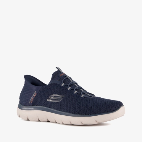 Skechers Summits - High Range Heren Sneakers Van Polyester In Marineblauw