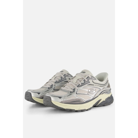 Skechers Stamina Sport Dames Zilveren Sneakers